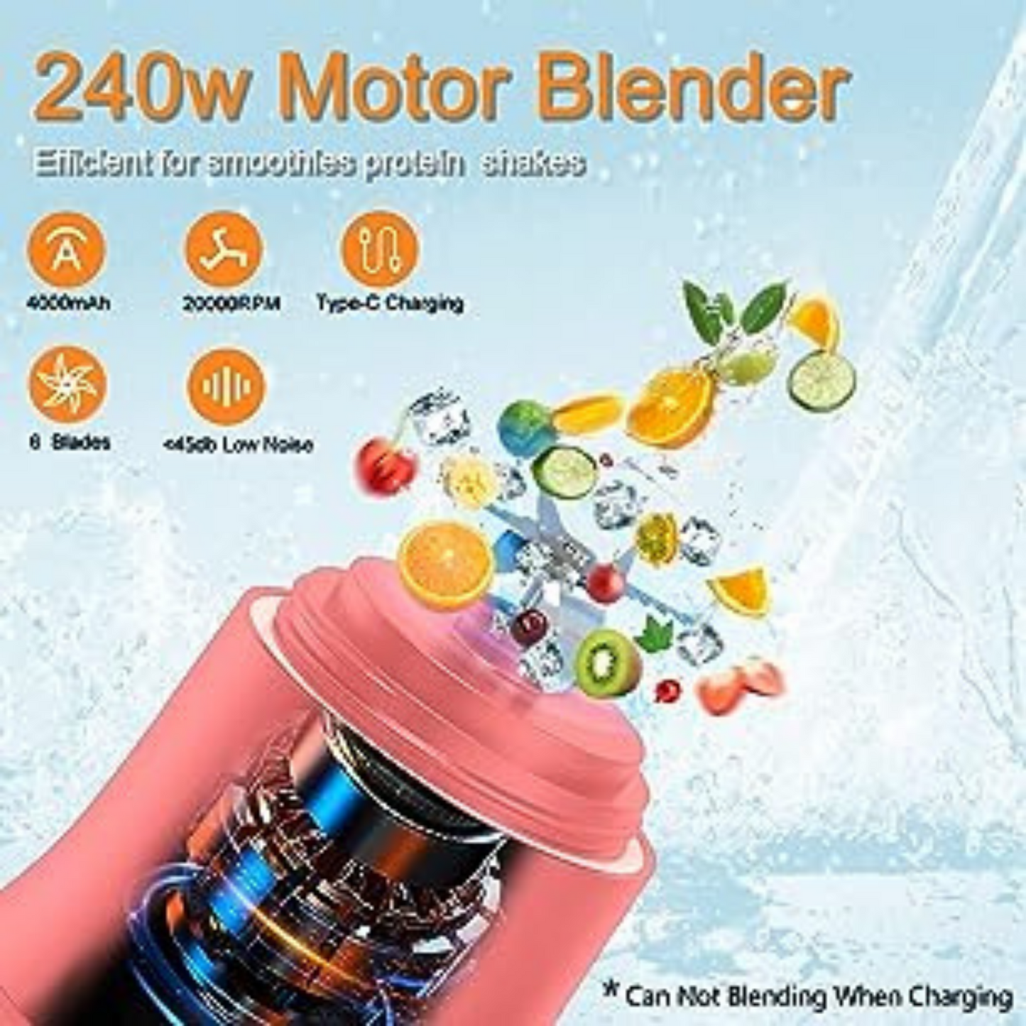 Portable blender/juicer for Smoothies and Shakes