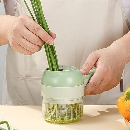 Electric Handheld Hammer Multi Function Vegetable Cutter Set